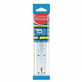 REGLA ESCOLAR ACRILICO  15 CM MAPED 