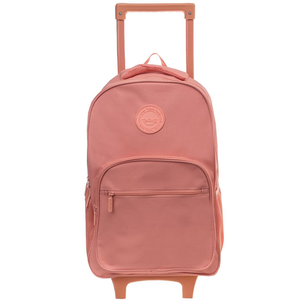 MOCHILA TALBOT CARRO KART DURAZNO (COD.7302) 43X32X21CM 23 LITROS 4 CIERRES 2 BOLSILLOS
