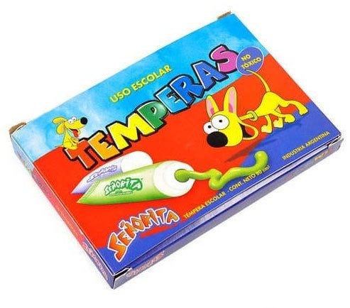 TEMPERA X10 COLORES SEÑORITA 