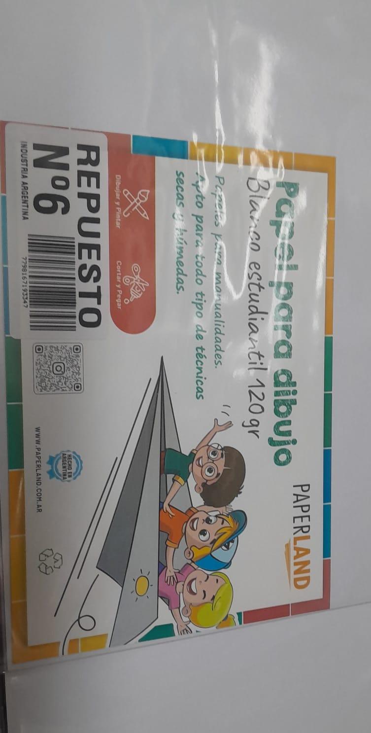 REPUESTO DIBUJO Nº6 BLANCA PAPERLAND 
