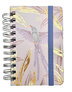 AGENDA  DIARIA 10 X 15 CM  BOHO LILA  MOOVING 2026 (1403102)