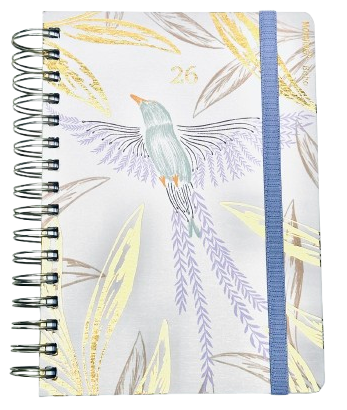 AGENDA DIARIA 15X21 BOHO BLANCA  MOOVING  2026 (1405102)