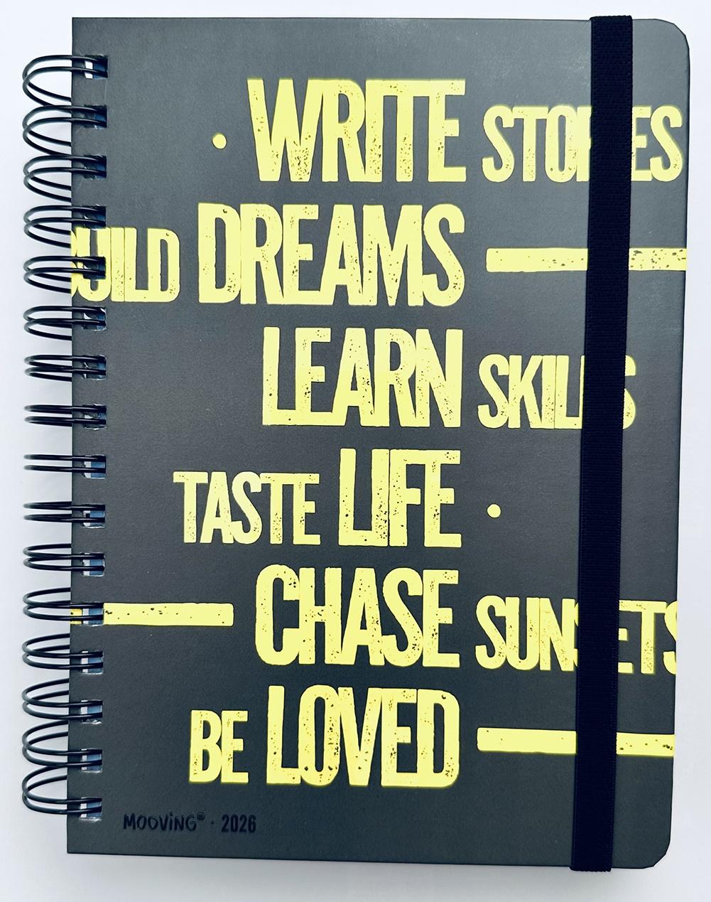 AGENDA DIARIA 15X21 URBAN NEGRO   MOOVING (1405240 )