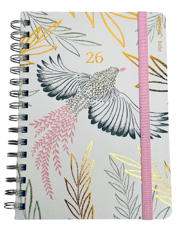 AGENDA SEMANAL 15 X 21 BOHO BLANCA   MOOVING (1404102) 2026