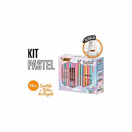 KIT BIC PASTEL X 12 PIEZAS (9708191) bic