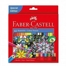 LAPICES DE COLORES FABER CASTELL X 60 LARGOS (112061)