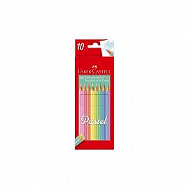 LAPIZ PASTEL X10 UNIDADES FABER CASTELL 