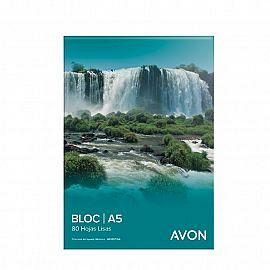 BLOCK AVON BLANCO A5 (ESQUELA) X 80 HJS.