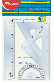 SET GEOMETRIA X4 PIEZAS MAPED 