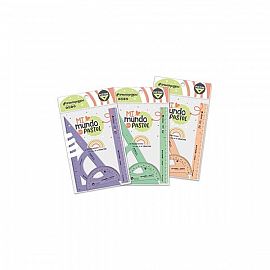 SET GEOMETRIA PASTEL X3 PIZZINI