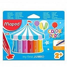 LAPICES DE CERA MAPED MAXI X 12 COLORES (861311)