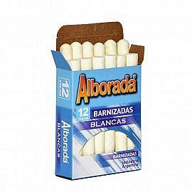 TIZA ALBORADA BLANCA X 12 UNIDADES