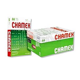 RESMA A4 75 GRS  CAJA X5 UNIDADES CHAMEX 