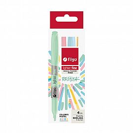 RESALTADOR LIGHTER FINO X4 PASTEL FILGO 