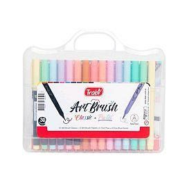 MARCADOR ART BRUSH X30 VALIJA   PASTEL TRABI 