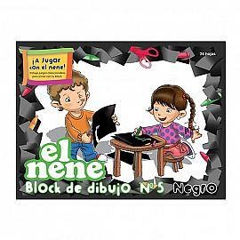 BLOCK DIBUJO Nº5 NEGRO EL NENE 