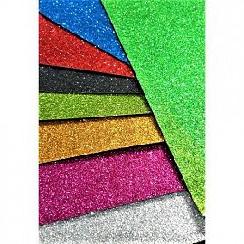 CARTULINA CON GLITTER 35X50  X10 REXON 