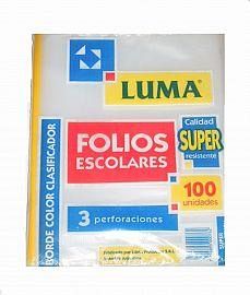 FOLIO ESCOLAR X100 COLOR LUMA 