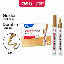 MARCADOR DELI PAINT ACRILICO CUERPO METALICO PTA. 2MM V/COLORES