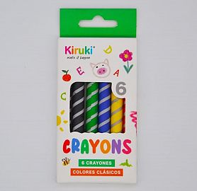 CRAYON X6 COLORES KIRUKI 