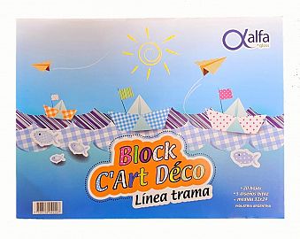 BLOCK Nº5 C´ART  DECO  LINEA TRAMA  ALFA 