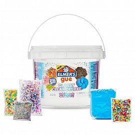 PEGAMENTO BALDE GLASSY CLEAR DELUXE 1.41L  X5 TOPPINGS ELMERS 