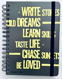 AGENDA DIARIA 15X21 URBAN NEGRO   MOOVING (1405240 )